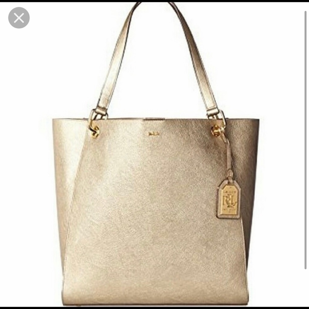 Ralph Lauren gold tote